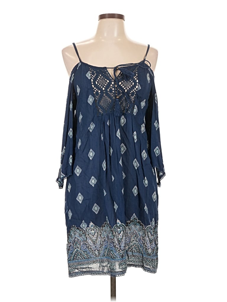 Pre-owned Angie Casual Dress In Blue