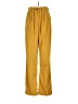 Unbranded 100% Polyester Solid Gold Casual Pants Size M - photo 1