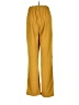 Unbranded 100% Polyester Solid Gold Casual Pants Size M - photo 2