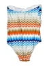 Shoshanna Chevron-herringbone Blue Swimsuit Bottoms Size 10 - photo 2