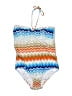 Shoshanna Chevron-herringbone Blue Swimsuit Bottoms Size 10 - photo 1
