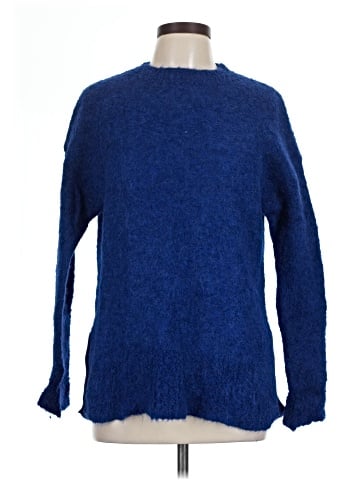 Wrap Wool Pullover Sweater (view 1)
