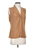 Calvin Klein Tan Sleeveless Blouse Size P (estimated, petite) - photo 1