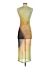 Unbranded Graphic Yellow Cocktail Dress Size S - photo 2