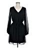 Express 100% Polyester Solid Black Cocktail Dress Size M - photo 1