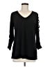 Susan Graver Black Long Sleeve Blouse Size M - photo 1