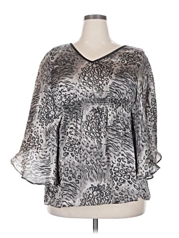 Aggie 3/4 Sleeve Blouse (view 1)