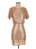 Ark & Co. 100% Polyester Metallic Gold Cocktail Dress Size S - photo 1