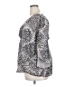 Aggie 100% Polyester Animal Print Silver 3/4 Sleeve Blouse Size 2X - photo 5