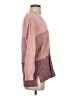 Lands' End 100% Cotton Color Block Pink Pullover Sweater Size XS - photo 4
