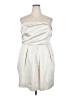 David's Bridal Metallic Silver Cocktail Dress Size 20 - photo 1