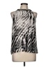 Jennifer Lopez 100% Polyester Silver Sleeveless Blouse Size M - photo 1