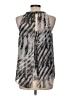 Jennifer Lopez 100% Polyester Silver Sleeveless Blouse Size M - photo 2