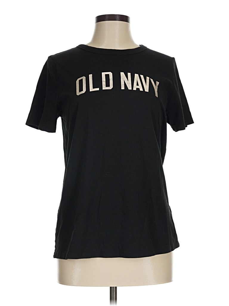 Pre-owned Old Navy Short Sleeve T-shirt In Black