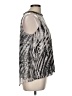 Jennifer Lopez 100% Polyester Silver Sleeveless Blouse Size M - photo 4