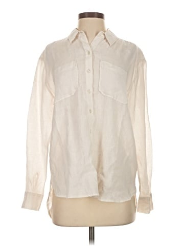 James Perse Long Sleeve Blouse (view 1)