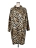 Shein Curve Animal Print Gold Kimono Size 2X - photo 1