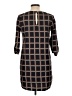 Kanvas 100% Polyester Plaid Black Casual Dress Size L - photo 2