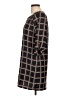 Kanvas 100% Polyester Plaid Black Casual Dress Size L - photo 5