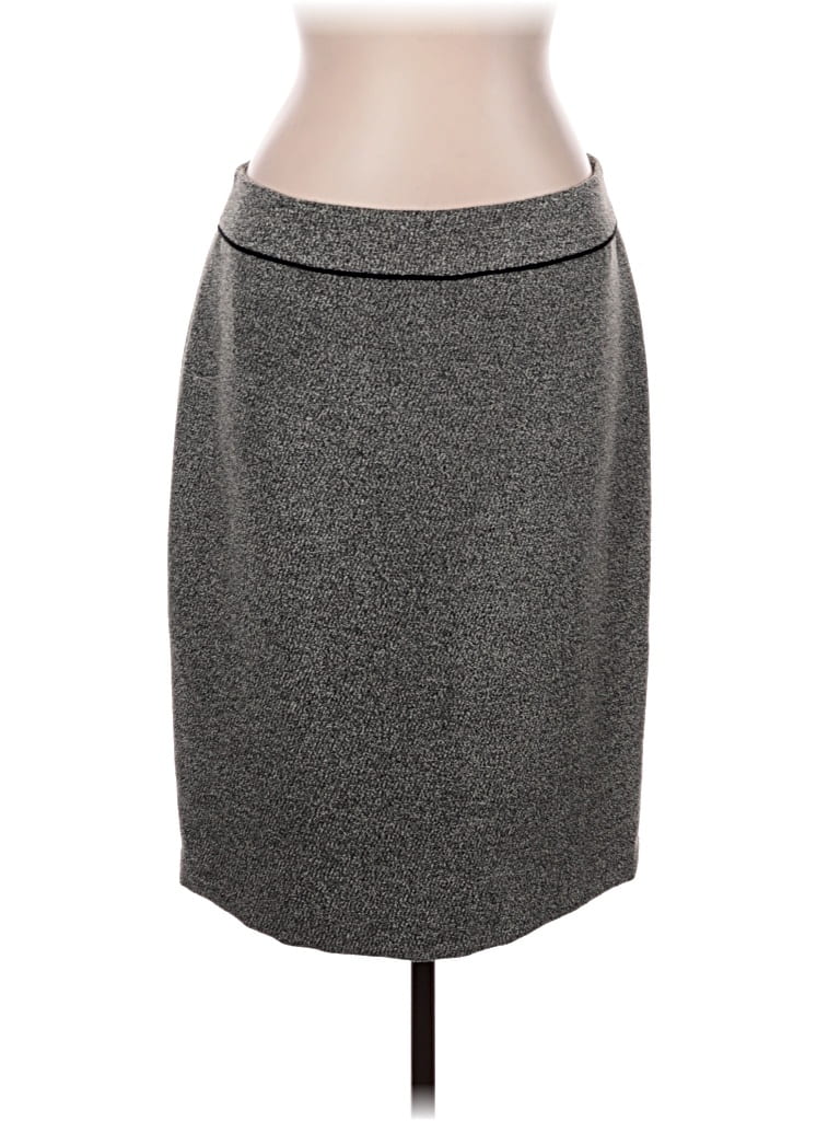Pre-owned Kasper Formal Skirt In Gray