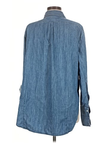 Another Tomorrow Long Sleeve Button-Down Shirt (view 2)