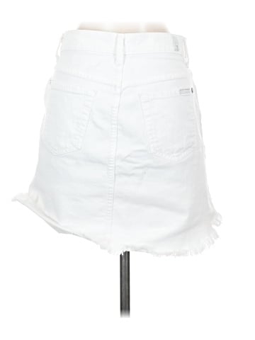 7 For All Mankind Denim Skirt (view 2)