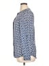 Peter Nygard 100% Polyester Print Blue Long Sleeve Blouse Size XL - photo 5