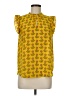 Ann Taylor LOFT 100% Polyester Yellow Sleeveless Blouse Size M (petite) - photo 1