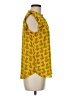 Ann Taylor LOFT 100% Polyester Yellow Sleeveless Blouse Size M (petite) - photo 4