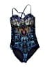 Maaji Graphic Blue One Piece Swimsuit Size M - photo 1