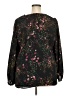 Well Worn Floral Black Long Sleeve Blouse Size XXL - photo 2