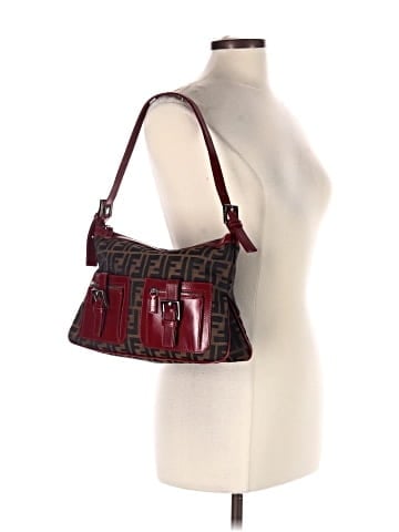 Fendi Vintage Zucca canvas Double Pocket Zip Shoulder Bag (view 2)