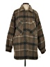 Lucky Brand 100% Polyester Plaid Brown Coat Size S - photo 1