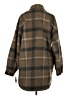 Lucky Brand 100% Polyester Plaid Brown Coat Size S - photo 2