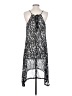 Old Navy 100% Polyester Paisley Silver Cocktail Dress Size S - photo 2