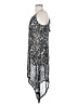 Old Navy 100% Polyester Paisley Silver Cocktail Dress Size S - photo 5