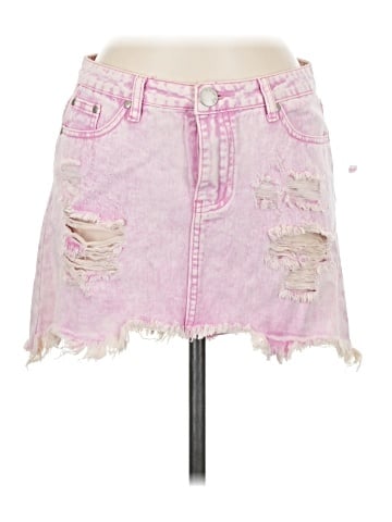 Signature 8 Denim Skirt (view 1)