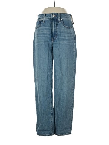 Madewell The Petite Perfect Vintage Straight Jean in Hoye Wash (view 1)