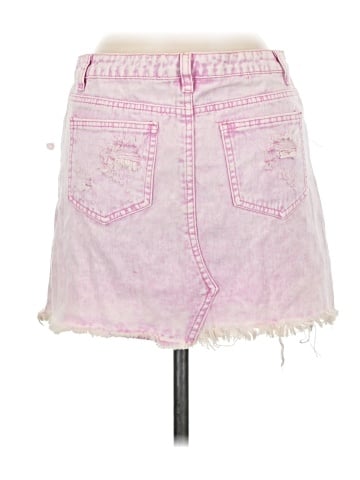 Signature 8 Denim Skirt (view 2)