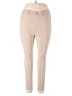 Thrill Solid Tan Casual Pants Size 3X - photo 1