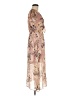 Love, Fire 100% Polyester Floral Tan Cocktail Dress Size M - photo 4