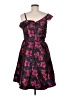 Kensie 100% Polyester Floral Black Cocktail Dress Size 6 - photo 2
