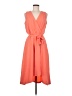 DKNY 100% Polyester Orange Casual Dress Size 6 - photo 1