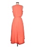 DKNY 100% Polyester Orange Casual Dress Size 6 - photo 2