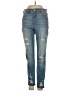 Hollister Hearts Blue Jeans Size 3 - photo 1