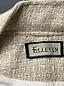 Elleven 100% Polyester Tweed Ivory Jacket Size L - photo 6