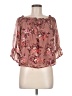 Lily White Brown 3/4 Sleeve Blouse Size M - photo 1