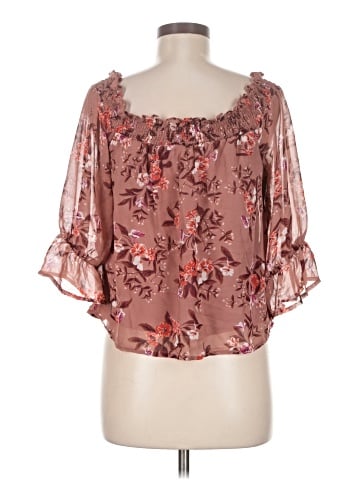 Lily White 3/4 Sleeve Blouse (view 2)