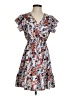 Shein 100% Polyester Print Blue Cocktail Dress Size 2 - photo 1
