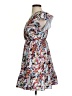 Shein 100% Polyester Print Blue Cocktail Dress Size 2 - photo 5